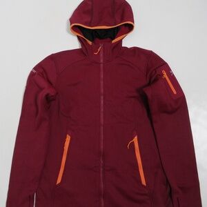 Arc'teryx Women's Polartec Fleece Hoody Jacket Burgundy Size M